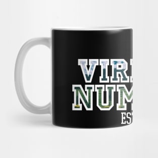 Road in Mountains Vires in Numeris Cryptocurrency Bitcoin Tshirt Mug